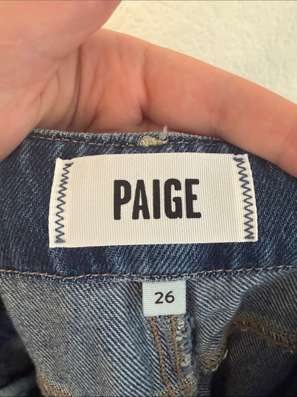 PAIGE Zoey 31” Tie High-Rise Wide-Leg Jeans in Serenite Size 26 - Picture 9 of 10